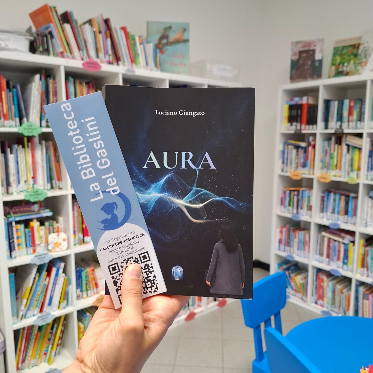 Aura nella biblioteca del Gaslini